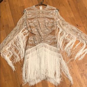 Sequin fringed dress